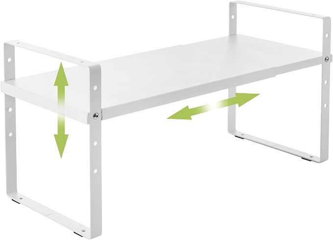 Across-Star Expandable Cabinet Shelf Organizer Rack, Stackable Kitchen Counter by Acorss-Star