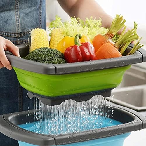 Collapsible Sink Colanders and Strainers, Expandable over the Sink
