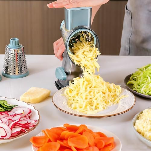 KalraMay Rotary Cheese Grater with Handle