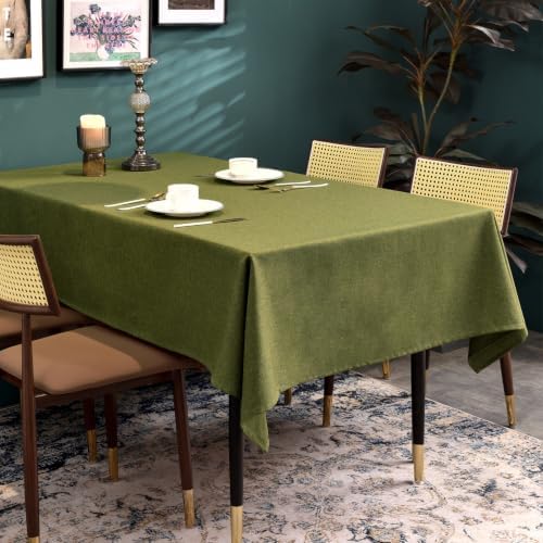 BALCONY & FALCON Rectangle Table Cloth Waterproof Olive 57"x85"