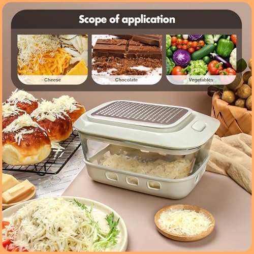 46OZ Glass Cheese Grater with Container
