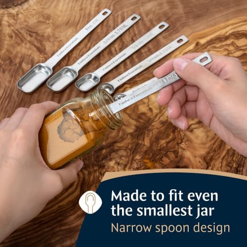 Hudson Essentials Stainless Steel Measuring Cups and Spoons Set