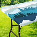 Moosfor Printed Spandex 24" x 48" Table Cloth, Elastic Fitted