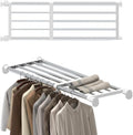 Hershii Tension Shelf Expandable Rod Closet System Heavy Duty Clothes Hanger by FineLivingStartingwithaHome