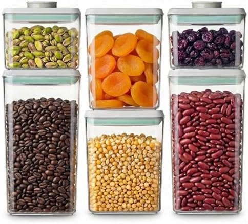 Pop Airtight Food Storage Containers, 6 Pcs