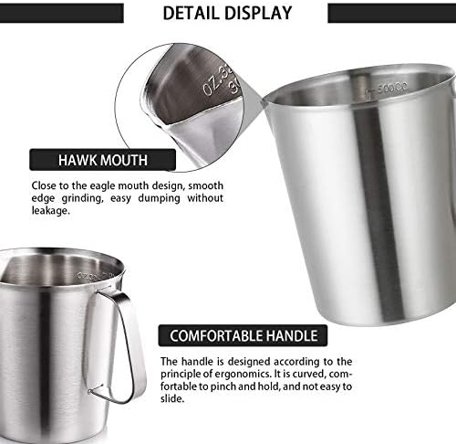 Stainless Steel Measuring Cup Pitcher with Marking with Handle for