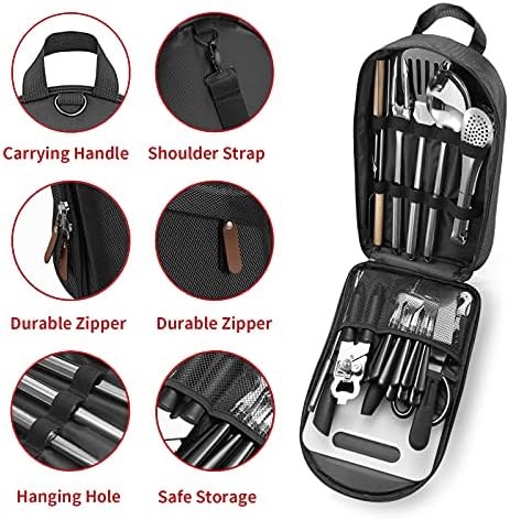 27-Piece Stainless Steel Camping Utensil Set
