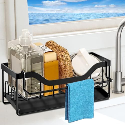 Kitchen Sink Sponge Holder, Black