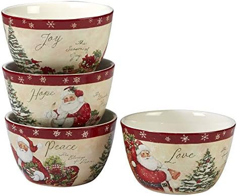 Certified International 89127 Holiday Wishes 16 piece Dinnerware Set