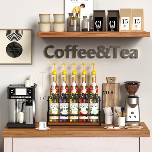 THYGIFTREE 2-Tier Coffee Syrup Rack