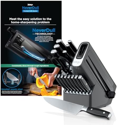 Ninja® NeverDull™ 17-Pc Knife Block Set, Black