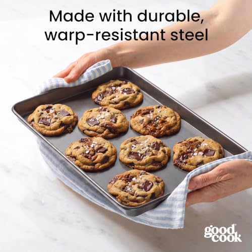 GoodCook Everyday Nonstick Baking Sheet Set, 3 Pack Includes Small