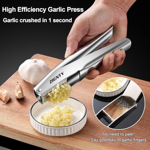 Garlic Press, Stainless Steel