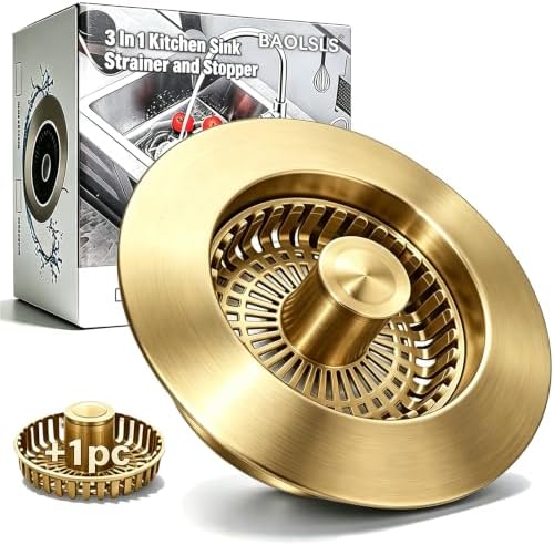 BAOLSLS 3-in-1 Kitchen Sink Drain Strainer