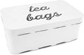 AuldHome Design Farmhouse Tea Bag Box, Vintage Retro Style Enamelware Tea by AuldHomeDesign