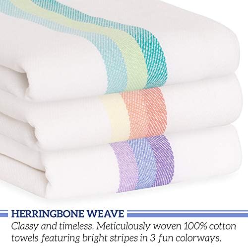 GREEN LIFESTYLE Kitchen Towels 20" x 28" Set of 12 - Kitchen Dish