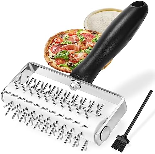 Pizza Dough Docker with Stainless Steel Spikes
