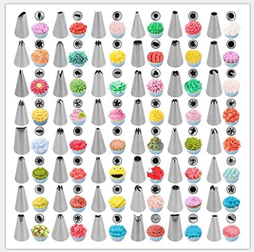 48-Piece Numbered Piping Tips, Cookie Icing Tips, Cookie Decorating