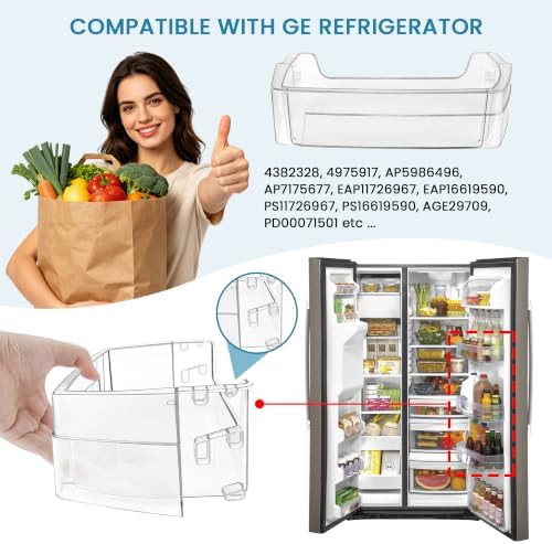 WR71X38318 Refrigerator Door Shelf Bin Fit for G-E Refrigerator