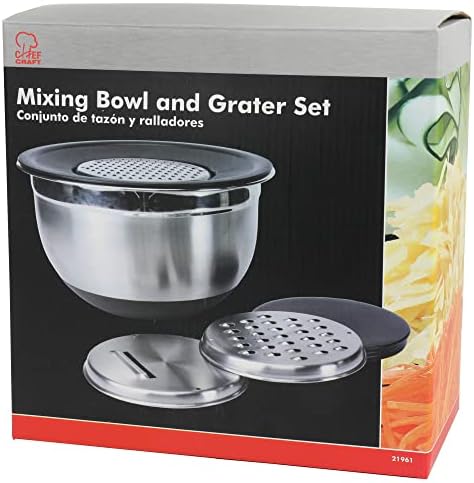 Chef Craft Mixing Bowl and Grater Set