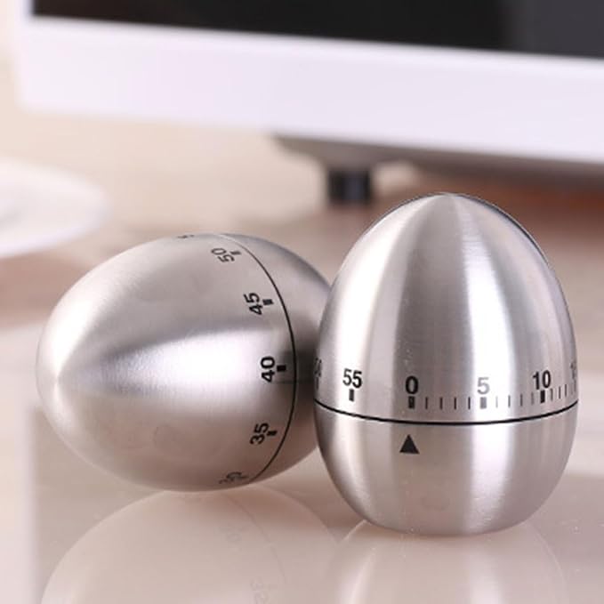 Kitchen Timer for Cooking, Egg Kitchen Timer Stainless Steel Mechanical - Image 7