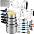 Measuring cups and spoons set,Magnetic Measuring 5 Cups 7 Spoons & 1