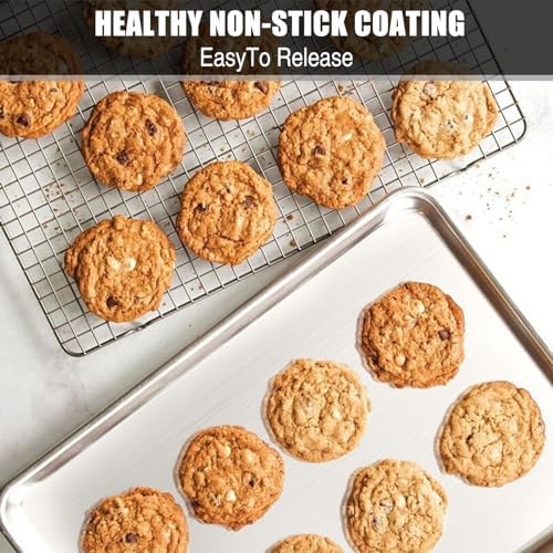 Baking Sheet Cookie Sheet Set of 2, Umite Chef Stainless Steel Baking