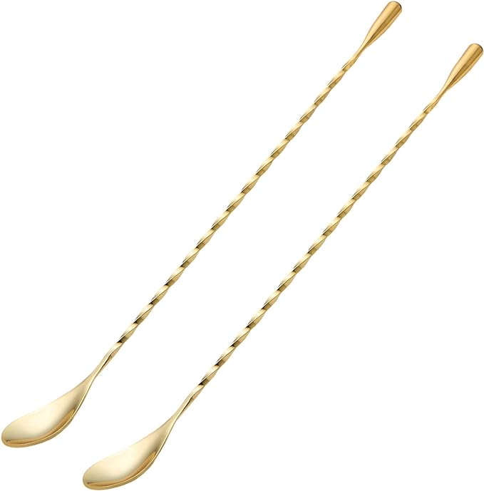 2 Pcs 12 Inches Bar Spoon, Long Handle Mixing Stirrers by Briout