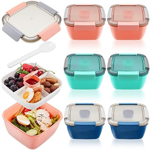 Tessco for you 6 Pcs 50 oz Salad Lunch Container for