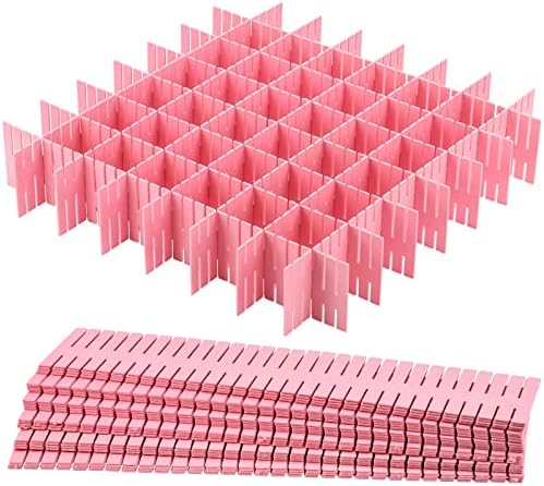 acDesign 40Pcs Grid Drawer Dividers, Adjustable Drawer Organizer for