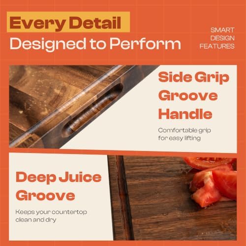 Riveira Walnut Cutting Board, 30 x 20 x 1 Inch