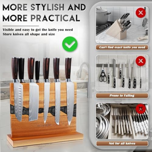MEN WITH THE POT Magnetic Knife Block, 14 x 10"
