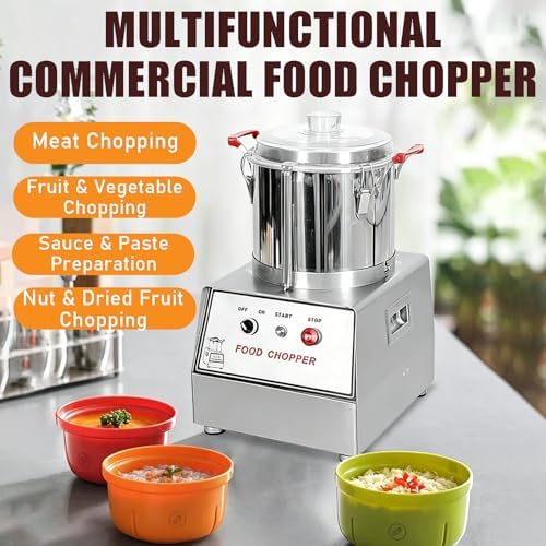 Multi-Capacity Commercial Food Processor, Stainless Steel, 5L
