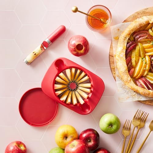 Chef'n 16 Slice Apple Corer and Slicer, Stainless Steel Blades with