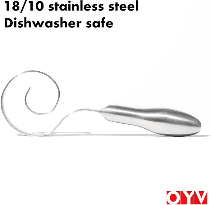 OYV Seamless Dough Whisk, 18/10 Stainless Steel Danish Dough Wisk, Dishwasher - Image 3