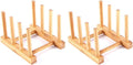 YWSHF Bamboo Wooden Dish Rack Drying for Kitchen