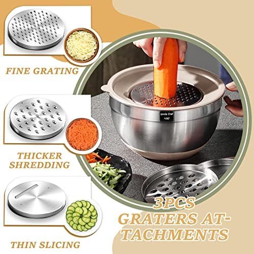 26-Piece Stainless Steel Mixing Bowl Set with Lids