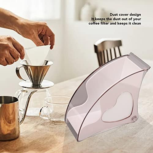 Coffee Filter Paper Storage Box with Dustproof Cover - Dispenser Rack