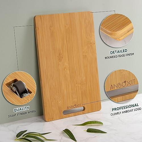 ANBOXIT Bamboo Sliding Tray for Coffee Maker