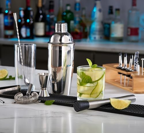 FineDine Stainless Steel Bar Set Cocktail Shaker Set Bartender Kit