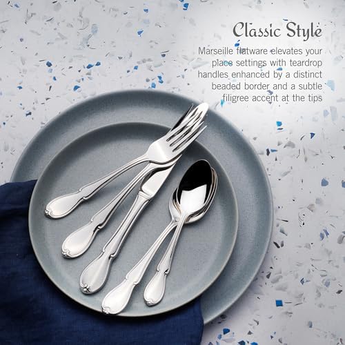 Mikasa Marseille 18.10 65 Piece Stainless Steel Flatware Set, Service