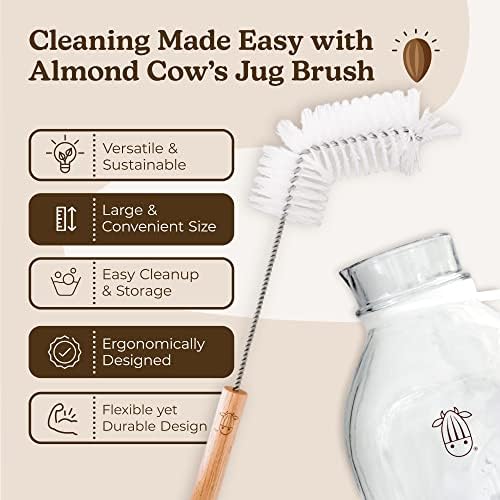 Almond Cow - Milk Jug Brushes for Cleaning, Premium Cleaner With