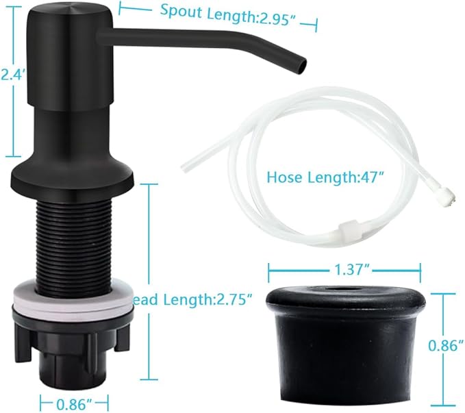 Soap Dispenser for Kitchen Sink, Countertop Soap Dispenser Pump, Say Goodbye to - Image 7