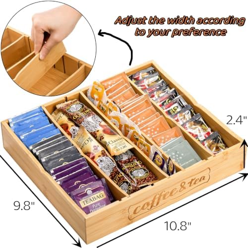 Lyellfe 2 Pack K Cup Holder for Drawers, Adjustable Dividers