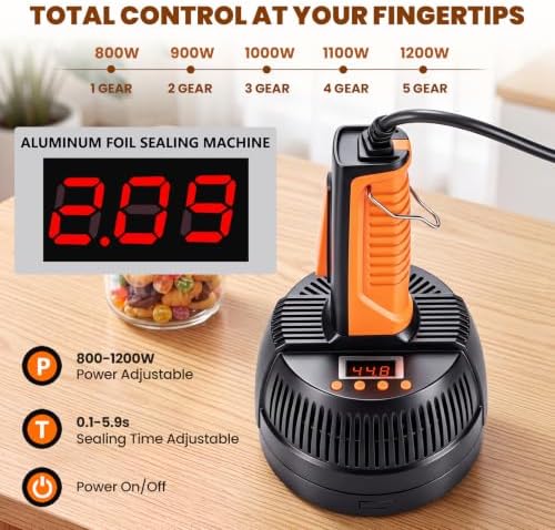 NEWTRY Handheld Induction Sealer 20-100mm, 800-1200W