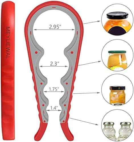 Jar Opener, 5 in 1 Multi Function Can Opener Bottle Opener Kit with