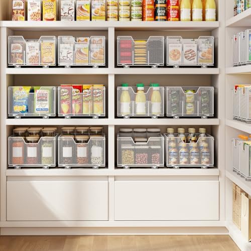 2 Pack Pull out Cabinet Organizer,Slide out Pantry Shelves Drawer