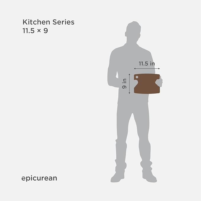 Kitchen Series 11.5" × 9" Cutting Board in Nutmeg - Image 5