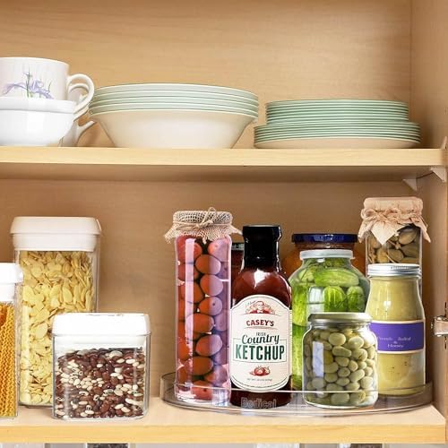 2 Pack Lazy Susan Organizer,10.6" Turntable Organizer for Pantry