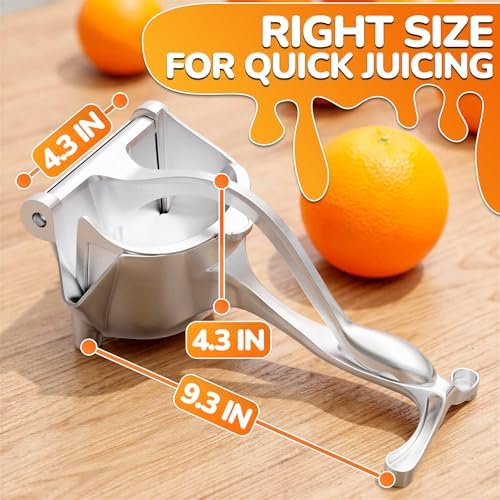 Manual Juicer Hand Press, 0.6 L Aluminum Alloy
